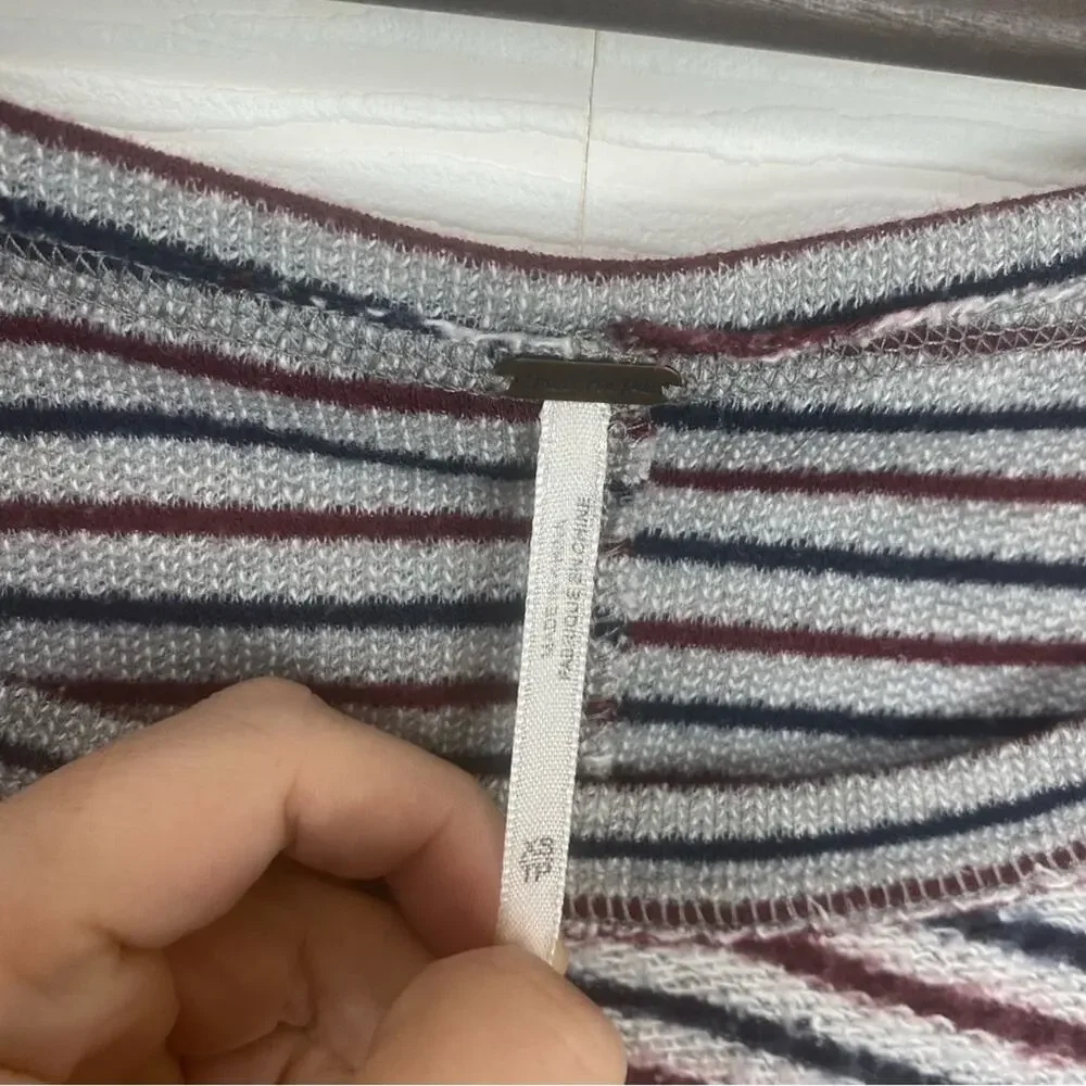 Free People Little Ann Striped Pullover XS